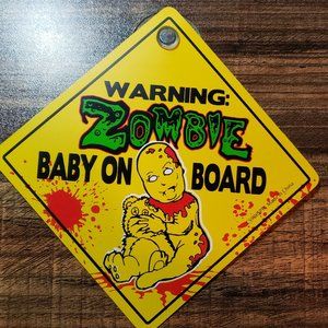 Baby On Board Sign - Zombie